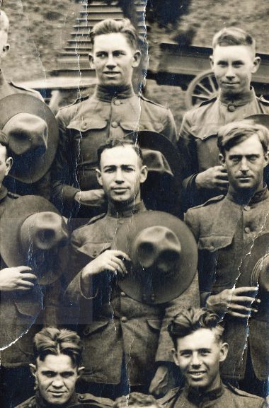 Joseph Hasson with WW I Army group wm